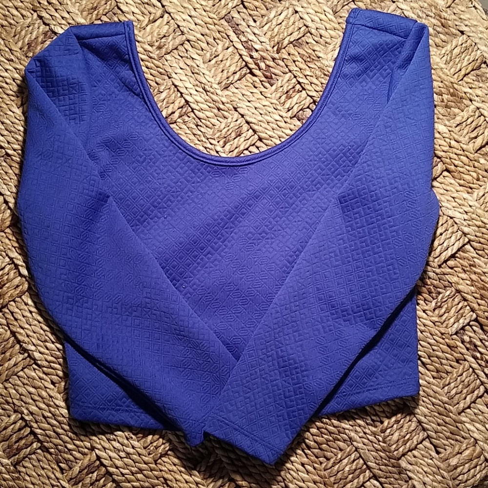 Blue Crop top